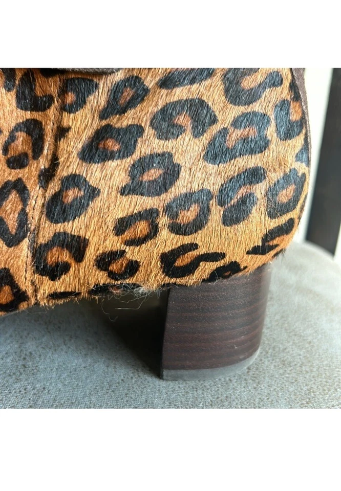 Rockport Leopard Print Calf Hair Adiprene By Adidas Booties Size 8 - Image 3 of 4