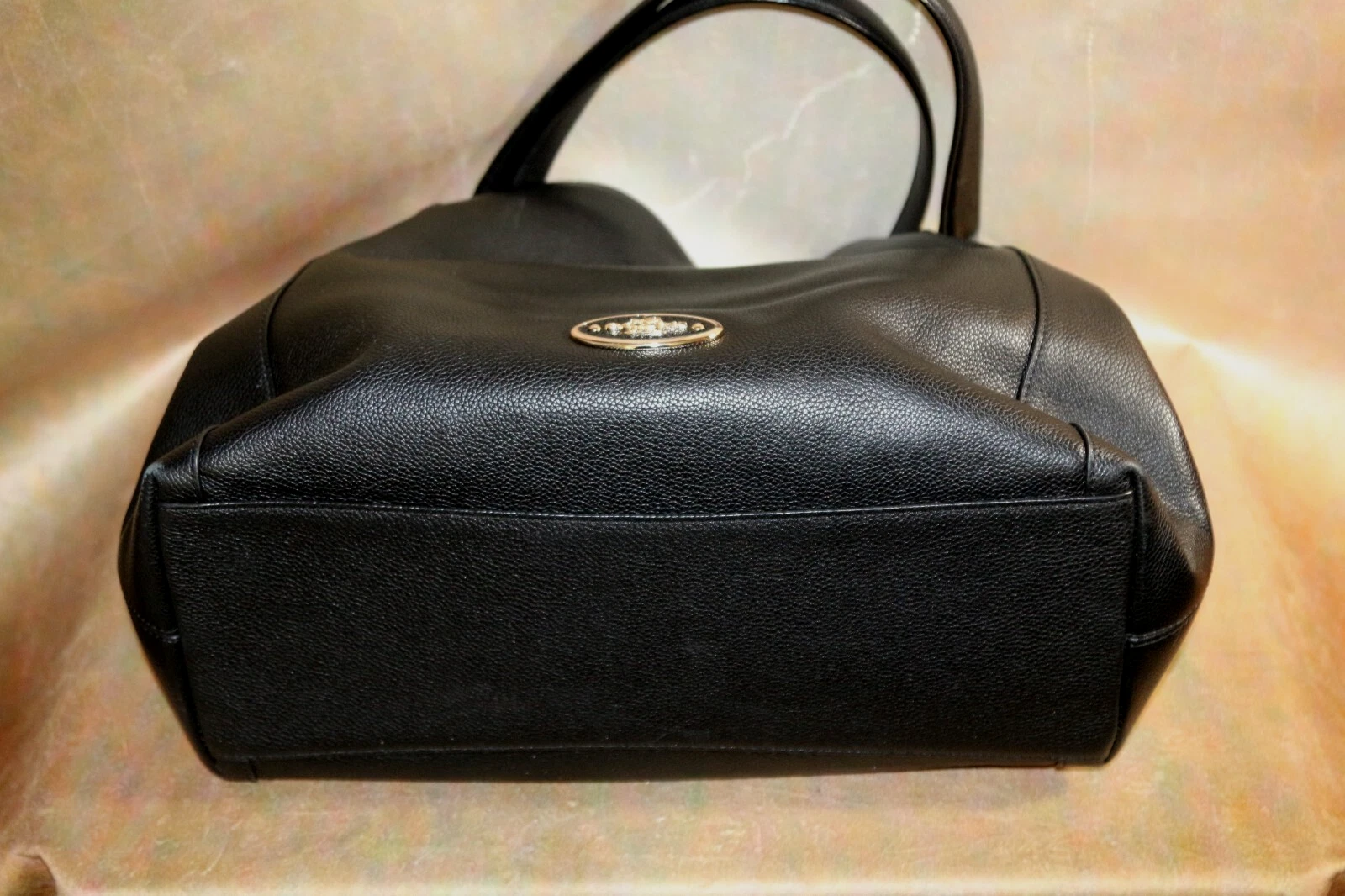 COACH BELLISSIMO EDIE NERO CIOTTOLI 31? BORSA A TRACOLLA IN PELLE USATA