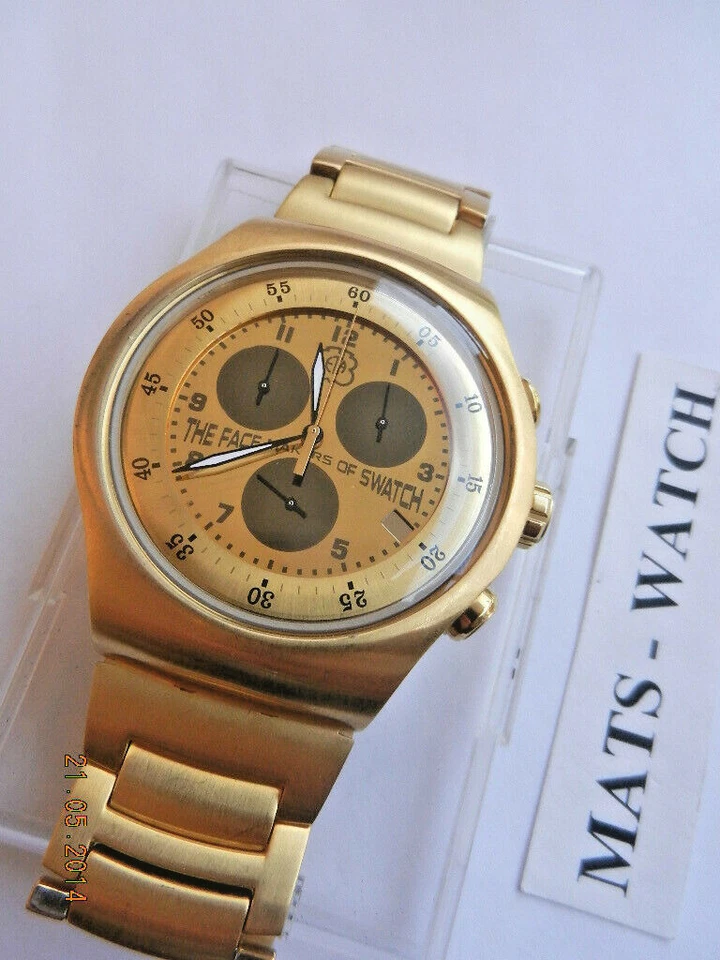 SWATCH+ETA-SPECIAL #1+IRONY THE CHRONO+VARIANT : NO DATE+NEU/NEW - Bild 1 von 1
