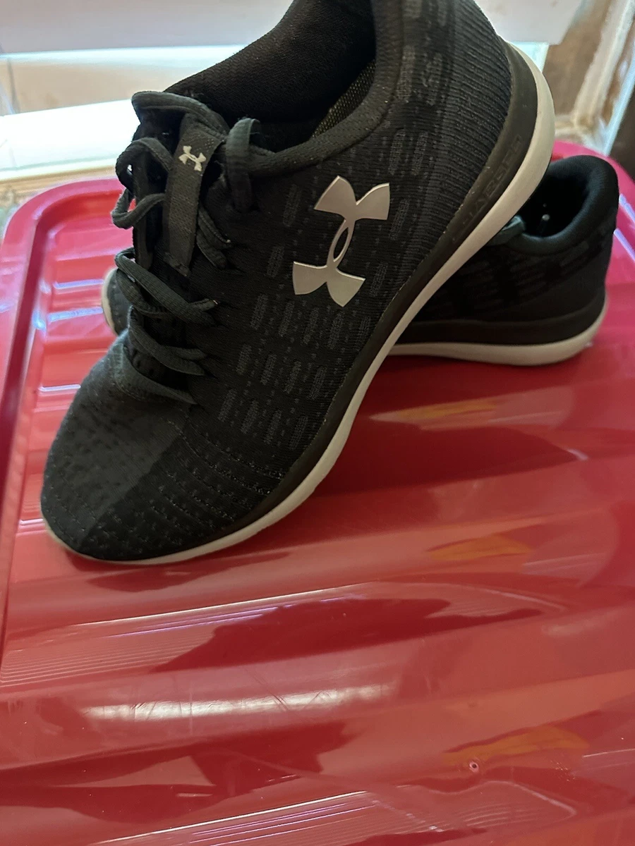 Under Armour Threadborne Slingflex Black Women s Sz 8 eBay