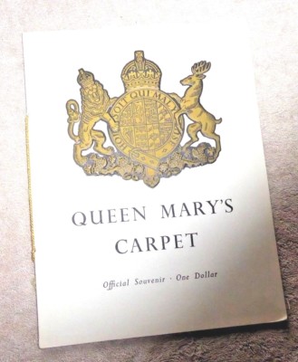 QUEEN MARY'S CARPET PRINCE CHARLES AS A BABY STORY OF THE CARPET BRITISH 1950