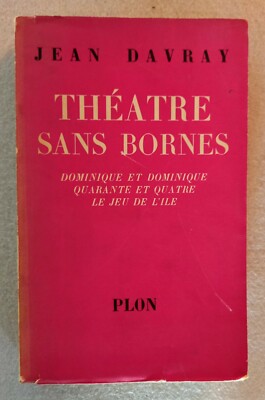 THEATER OHNE KLEMMEN JEAN DAVRAY ED. PLON 1958