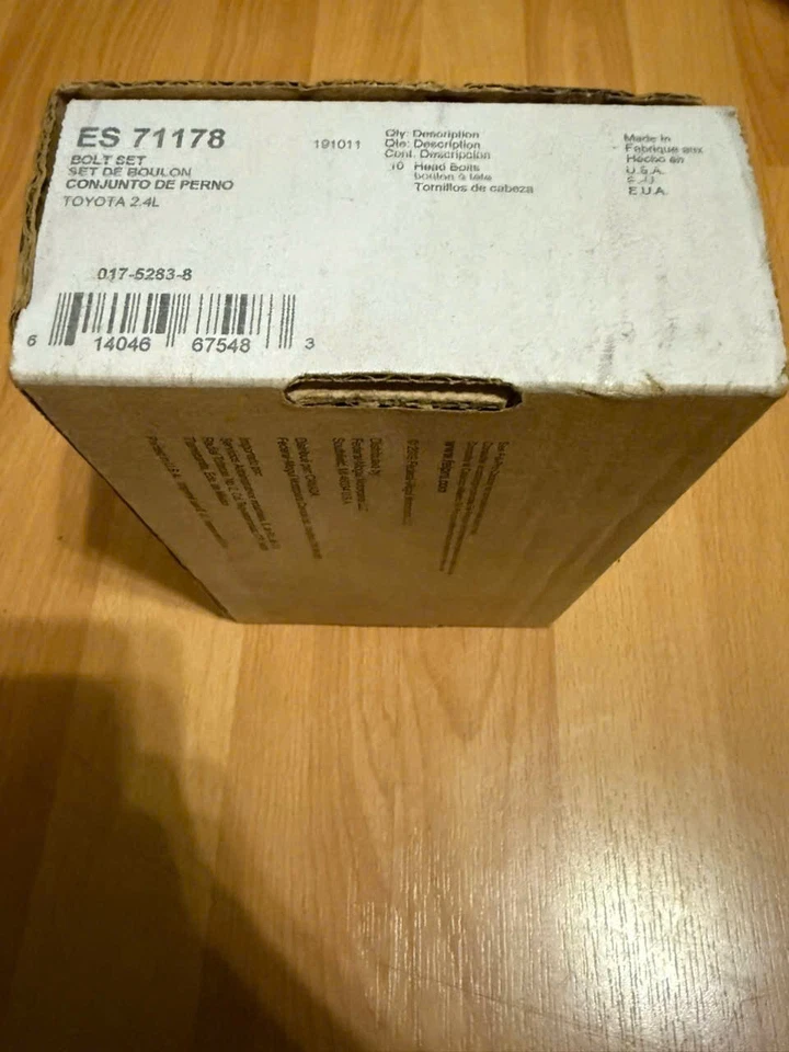 Juego de pernos de culata de motor FEL-PRO ES 71178 para camioneta Toyota 87-95 2,4 L Foto 2 de 2