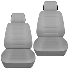Front set car seat covers fits Jeep Grand Cherokee 1999-2020   solid silver