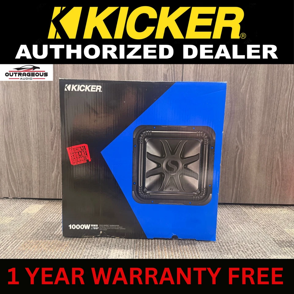 Kicker L7S154 Solo-Baric 15" subwoofer with dual 4-ohm voice coils #1 DEALER - Image 1 of 4