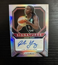 2021 Panini Prizm WNBA Signatures Silver Prizm Jackie Young #SG-JYG Auto