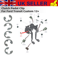 For Ford Tranist Custom 12-on Clutch Master And Slave Cylinders Clip x5 1388821