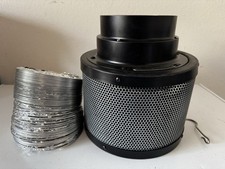 6  Working Carbon Filter w/ Aluminum Duct   Grow Tent Ventilation