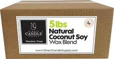 Coconut Soy Wax Blend for Candle Making - 5 lb. Creamy 5 lb, White 