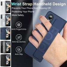 For Samsung Galaxy Z Fold 7 6 5 4 3 5G Shockproof Silicone Case Cover With Strap