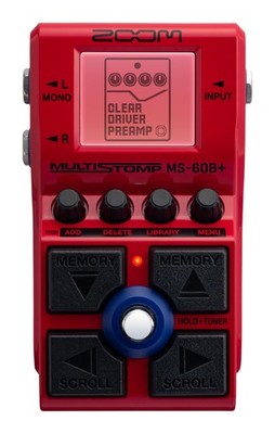Zoom MS-60B+ MultiStomp Bass Effects Pedal with 95+ Effects Featuring Amp Mod...