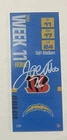 Signed NFL Los Angeles Chargers Joe Alt #76 Commemorative Ticket COA