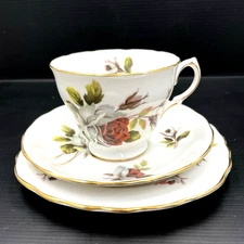 Vintage Queen Anne  Trio Cup Saucer and Plate- Patt 8220 - Roses 4 available