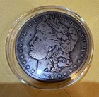 1897 Morgan Silver Dollar $1 Business Strike Philadelphia 0.900 Silver KM#110