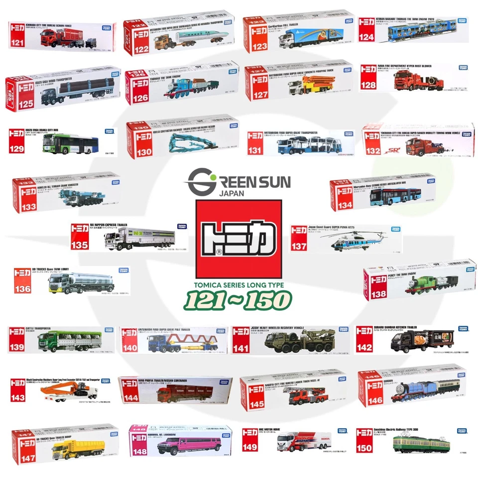 Takara Tomy Tomica Diecast Long Type Car 121-150 Complete SUPER SET - Image 2 of 4