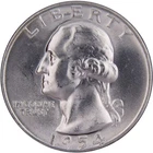 1954 D Washington Quarter BU Uncirculated Mint State 90% Silver 25c US Coin