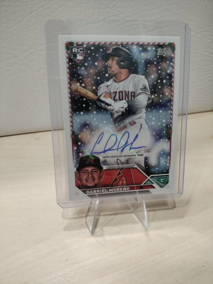 2023 Topps Holiday - Autographs Gabriel Moreno #HAC-GM /300 (AU, RC) - Image 3 of 4