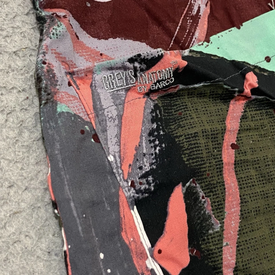 Grey's Anatomy by Barco Scrub Top Womens S Colorful Aquarium 3 Pocket V NEW - Image 3 of 4