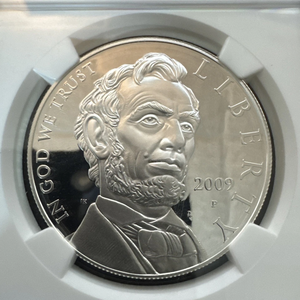 2009-P $1 Lincoln Bicentennial Proof Silver Dollar NGC PF69 Ultra Cameo - Image 2 of 4