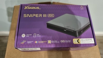 Xsarius Sniper 3 UHD 4K HDR10 Dual-WiFi LAN HDMI USB Linux IP-Receiver Schwarz