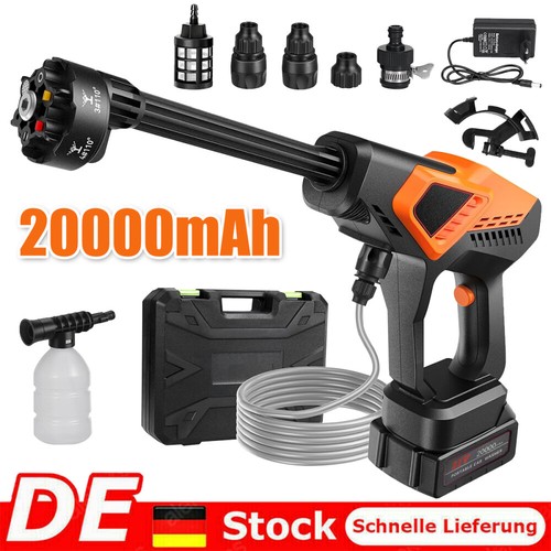 20000mAh Akku Hochdruckreiniger Auto Mobiler Druckreiniger Spritzpistole Profi