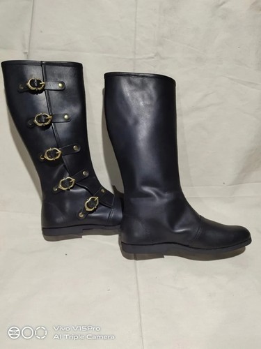 Men boots, Leather handmade Halloween costume boots, cosplay boots, LARP - Picture 5 of 6