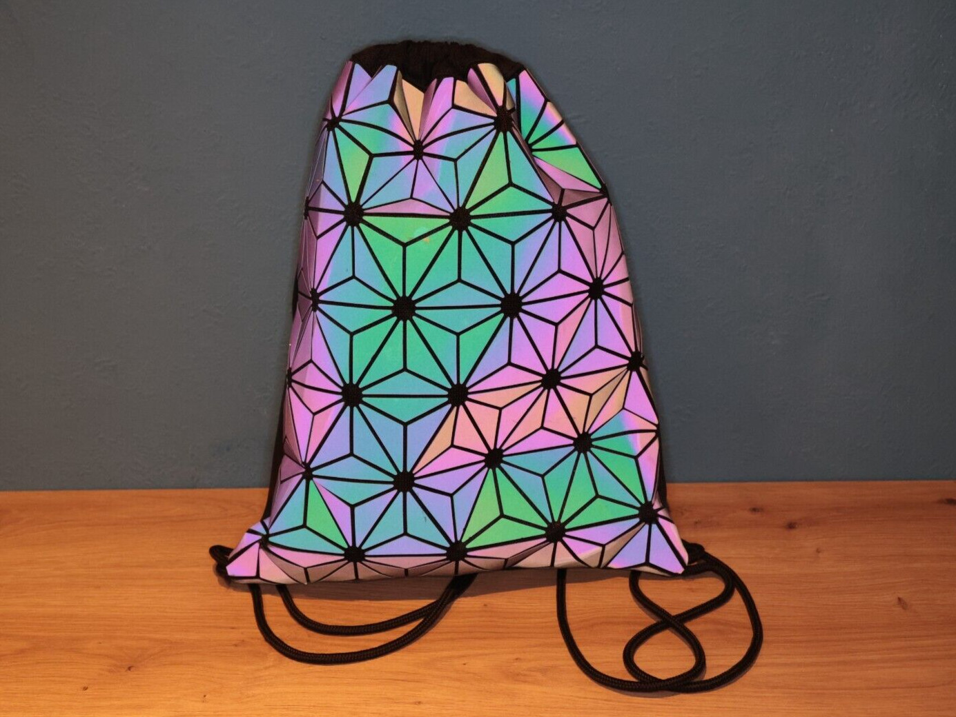 Halographic Backpack Bag Geometric Pattern *** Ba… - image 1