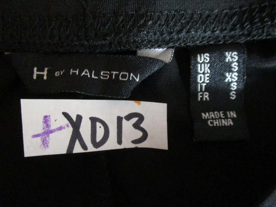 New H by Halston Tulip Flare Leg Dress Pants XS Black Stretch Pull On Women XD13 - Image 4 of 4