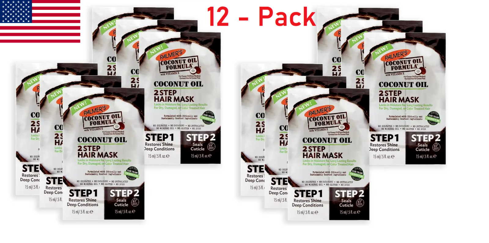 PALMER’S Coconut Oil Formula Coconut Oil 2 Step Hair Mask 12 Pack eBay