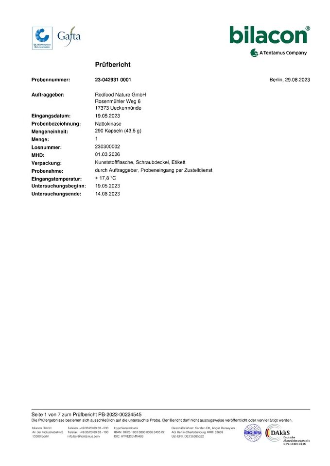 Nattokinase ⭐AKTION⭐870 Kapseln Vegan XXL Dose 100mg  2000 FU - Made in DE - Bild 4 von 4