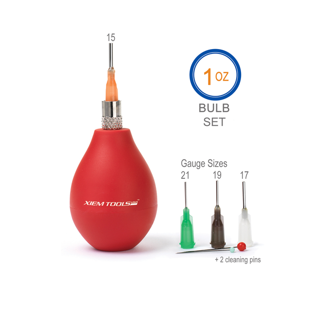 1oz Bulb Precision Tip Applicator Set, pottery SlipTrailing Tools