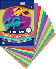 "Construction Paper, 10 Vibrant Colors, 9"" X 12"", 50 Sheets "
