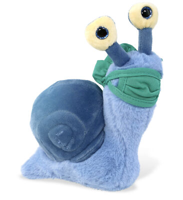 PLUSH DOCTOR - SUPER-SOFT PLUSH - BLUE SNAIL SMALL 5.5''