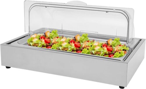 Ice Food Serving Display Tray Stainless Steel Buffet Tray Countertop Food Servin