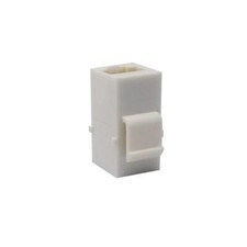 White RJ45 Female to Female UTP CAT5e CAT6 Keystone Jack Inline Coupler 10/pk 
