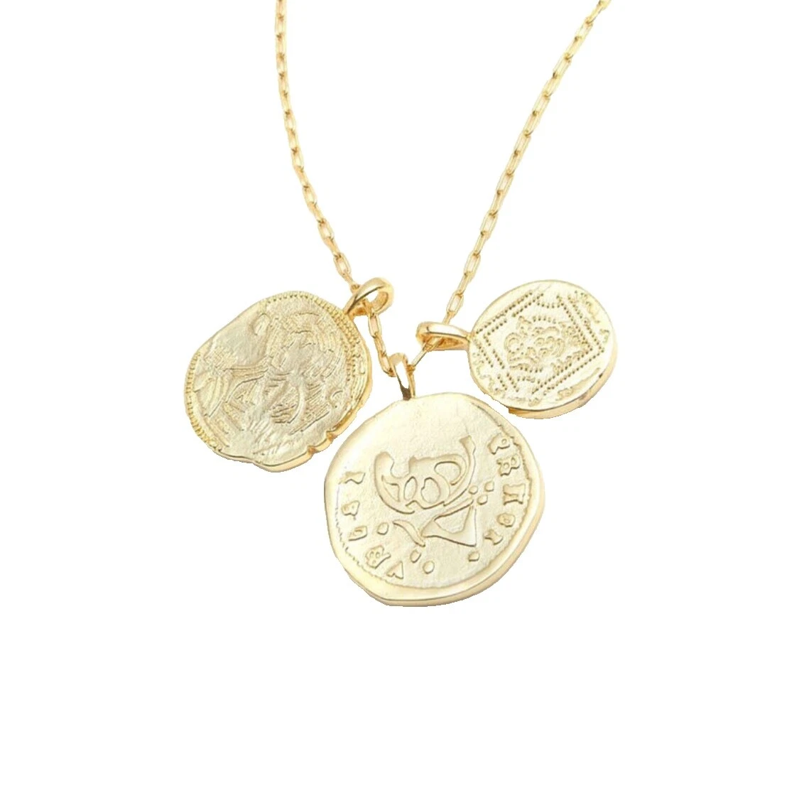 Oro amarillo de latón Collares y colgantes De moda