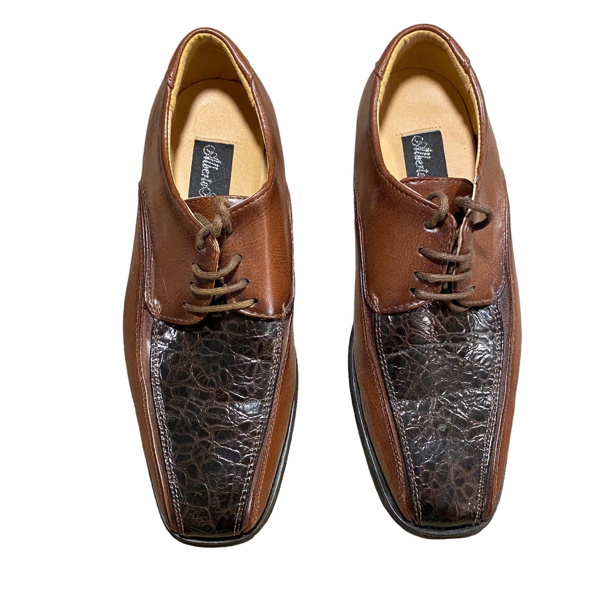 Alberto Fellini Mens Dress Square Toe Shoes Size 9.5 | eBay