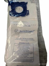 Janitized Dust Bags JAN-WISEN-3 Premium Replacement Filter Bag 10 Vacuum Bags