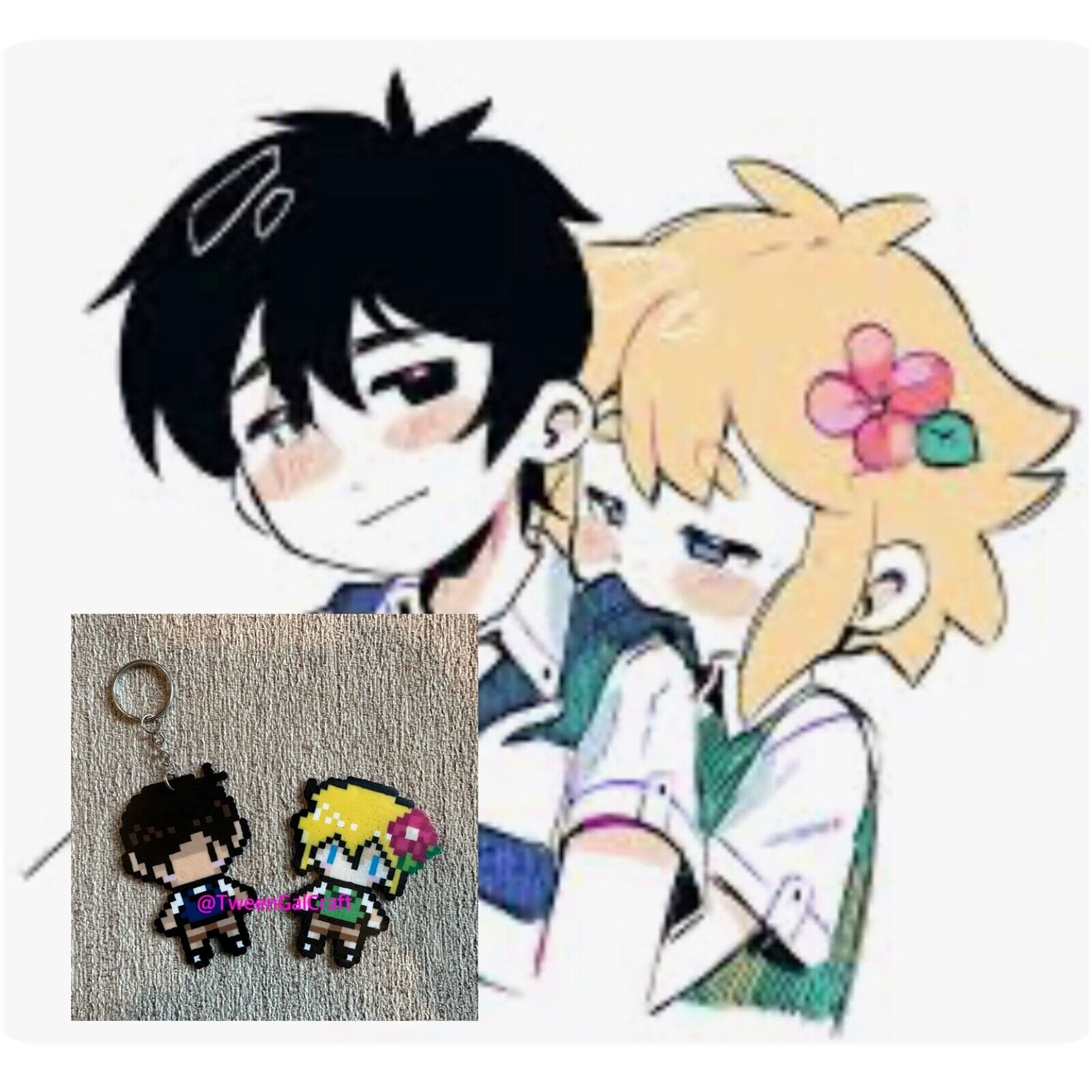 Omori Basil And Folower Sticker - Omori Basil And Folower Poster | Greeting  Card