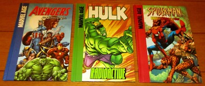 Marvel Age Spotlight Graphic Novels (3) 2006--2009 W/Hulk +Avengers + Spider-Man