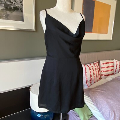 black long bell sleeve dress Anemos