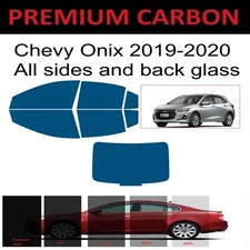 Premium Carbon Window Tint fits Chevrolet Onix 2019-2020 precut tint
