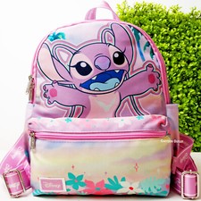 Disney Angel Lilo & Stitch Mini Mochila Dama Cartera 13" Bolso Pequeño Regalo de Cumpleaños