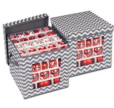 Christmas Ornament Storage Box With 3 Sizes Dividers 166 Compartment Christmas C
