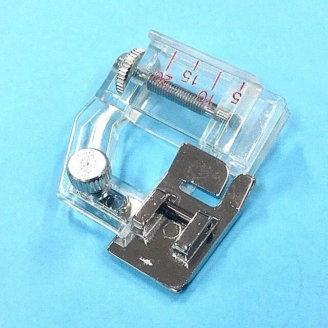 Adjustable Bias Tape Binding Foot Plus 3 Rolled Hemmer Feet 1/2", 3/4" & 1" - Image 3 of 4