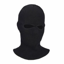 2 Hole Knitted Full Face Cover Ski Mask Winter Windproof Warm for Outdoor Sports