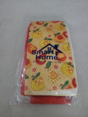 Smart Home Apple  & Pear PrInt 7pc Gift Set Towels Dish Cloths and Dry Mat