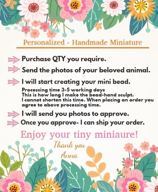MINI GATO PAPAGAIO COELHO personalizado animal de estimação joia presente charme pulseira contas - Imagem 3 de 4