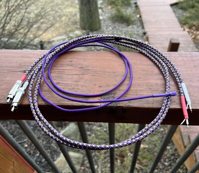 3 Ft Audiophile Turntable Replacement Phono RCA Cables Low Capacitance Solder on