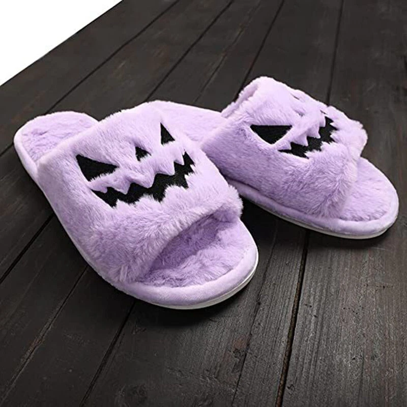 Elegantes zapatillas cómodas para el hogar de Halloween unisex Foto 3 de 4